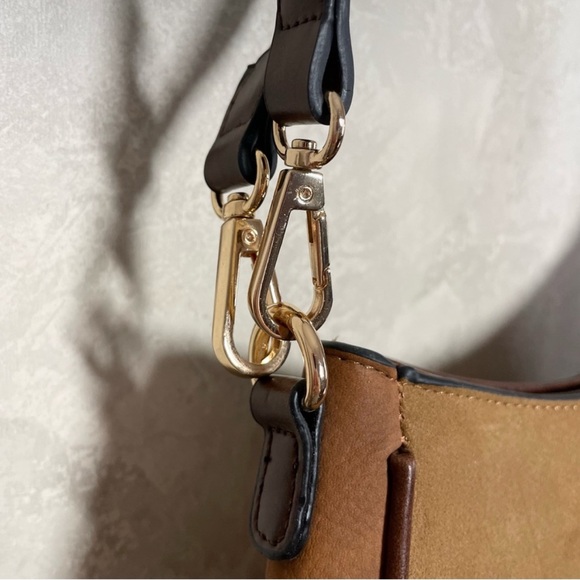 NWOT Jen & Co patchwork leather reversible bag - Picture 7 of 8